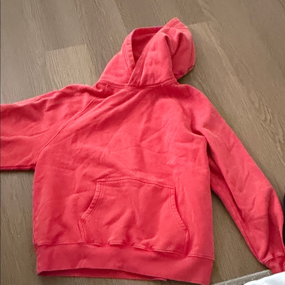 Aritzia Red Hoodie Sweater